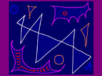 Bluelight abstract digital artwork by meenal