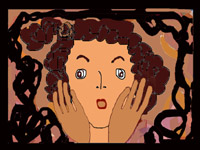 Inner Child Card 23 abstract digital artwork by meenal