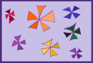 fans2 digital decorative art by meenal