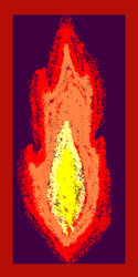 Flame digital decorative art by meenal