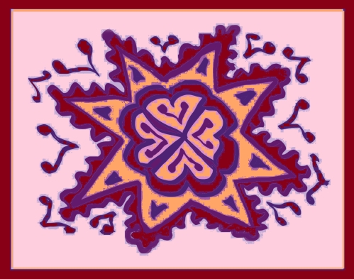 floral_star2 digital decorative art by meenal