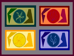 Four Tiles 2 digital decorative art by meenal