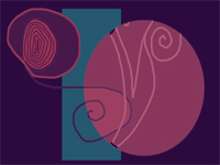 Flowing Geometry 3 digital decorative art by meenal