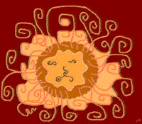 Leo 2 digital decorative art by meenal
