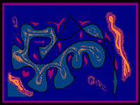 Festive Night_ figurative_abstract digital art by meenal