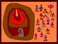 Onion Men_figurative_abstract digital art by meenal