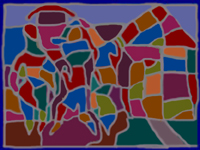 Our House_figurative_abstract digital art by meenal