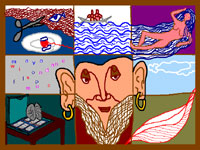 Swami_figurative_abstract digital art by meenal