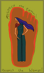 earth_respect_figurative-abstract women series digital art by meenal