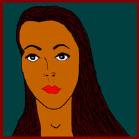 portrait_figurative-abstract women series digital art by meenal