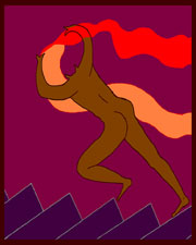 primal_figurative-abstract women series digital art by meenal