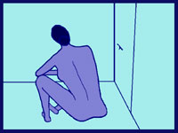 sitting_figurative-abstract women series digital art by meenal