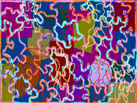 jigsaw digital art by contemporary Indian artist meenal