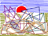 stretching digital art by contemporary Indian artist meenal