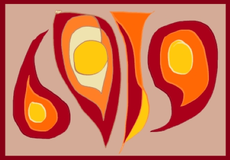 commas digital art by contemporary Indian artist meenal