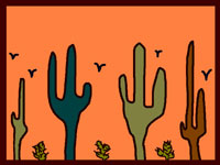 desert digital art by contemporary Indian artist meenal