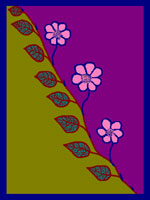 leaflower digital art by contemporary Indian artist meenal
